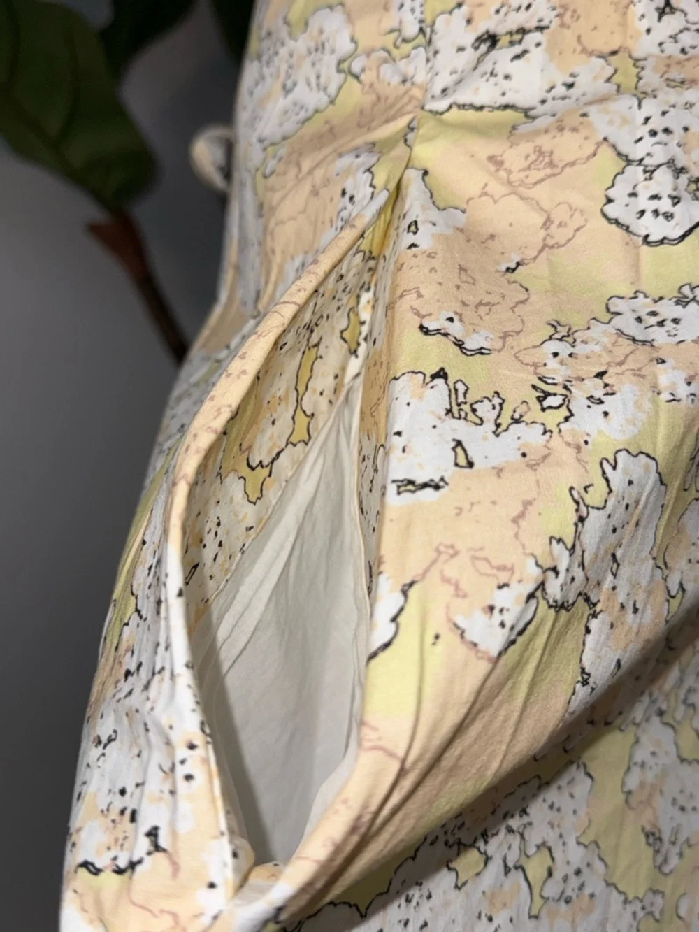 COS Floral Yellow Midi Wrap Skirt - Lightweight Summer Print - Picture 8 of 10